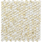 White and Gold Glass Tile