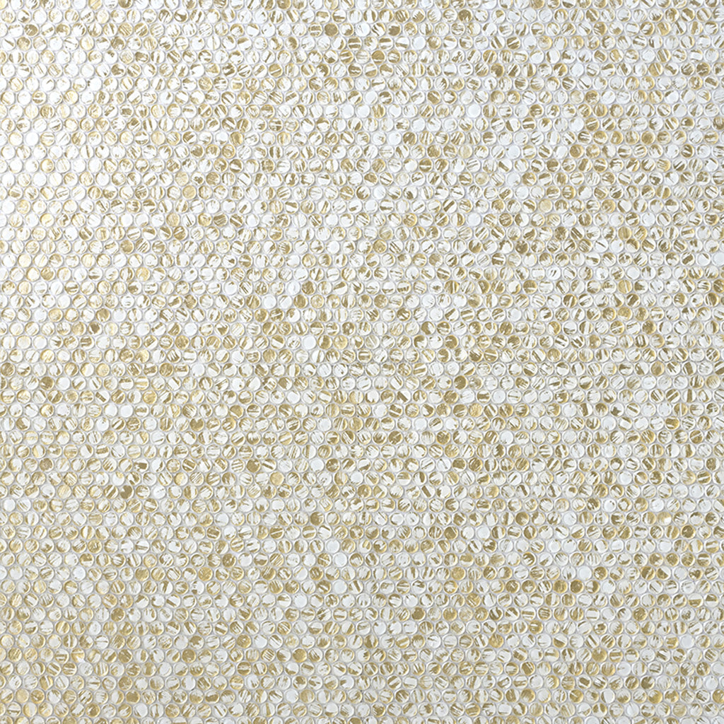 White and Gold Glossy Tile
