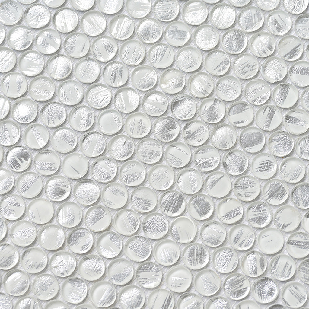 12x12 Silver Mosaic Wall and Floor Tile