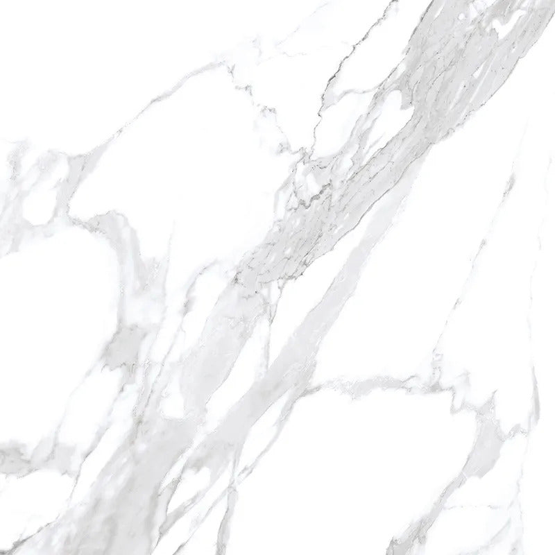 Statuary White 24x24 Polished Square Porcelain Large Format Tile (4 pack, 15.5 sq ft/case)