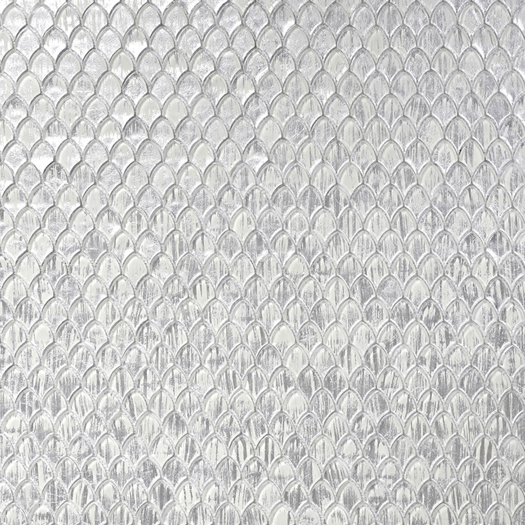 11x11 Silver Glass Mosaic Tile
