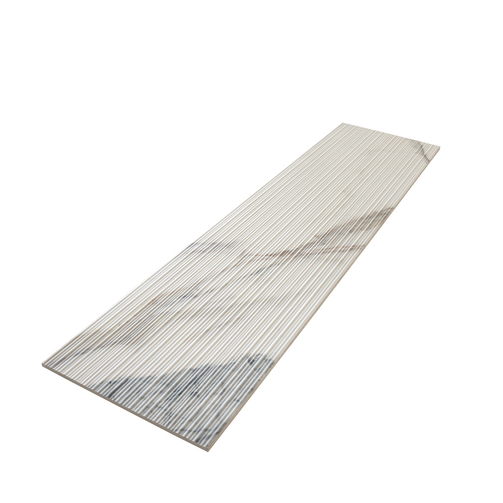 Cool White with Subtle Gray 12x48 Matte Porcelain Large Format Tile (3 pack, 11.63 sq ft/case)