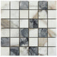 Classic White with Gray 12x12 Matte Square Porcelain Mosaic Tile (11 pack, 10.76 sq ft/case)