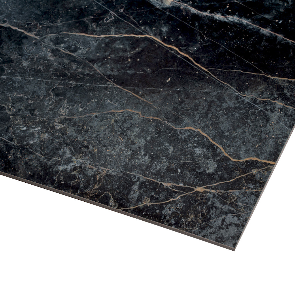 Midnight Gray with Burnt Amber 32x32 Matte Square Porcelain Large Format Tile (2 pack, 13.78 sq ft/case) - Sample