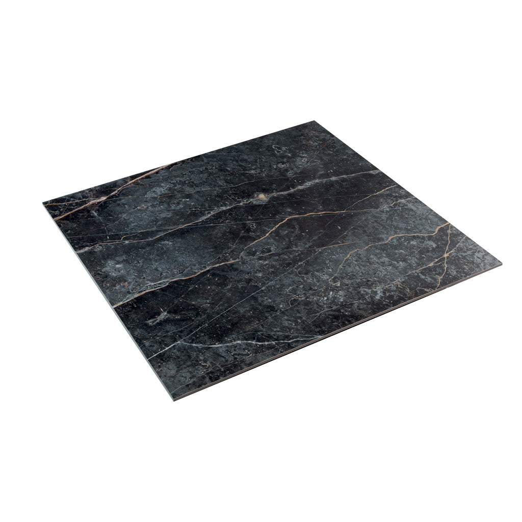 Midnight Gray with Burnt Amber 32x32 Matte Square Porcelain Large Format Tile (2 pack, 13.78 sq ft/case) - Sample