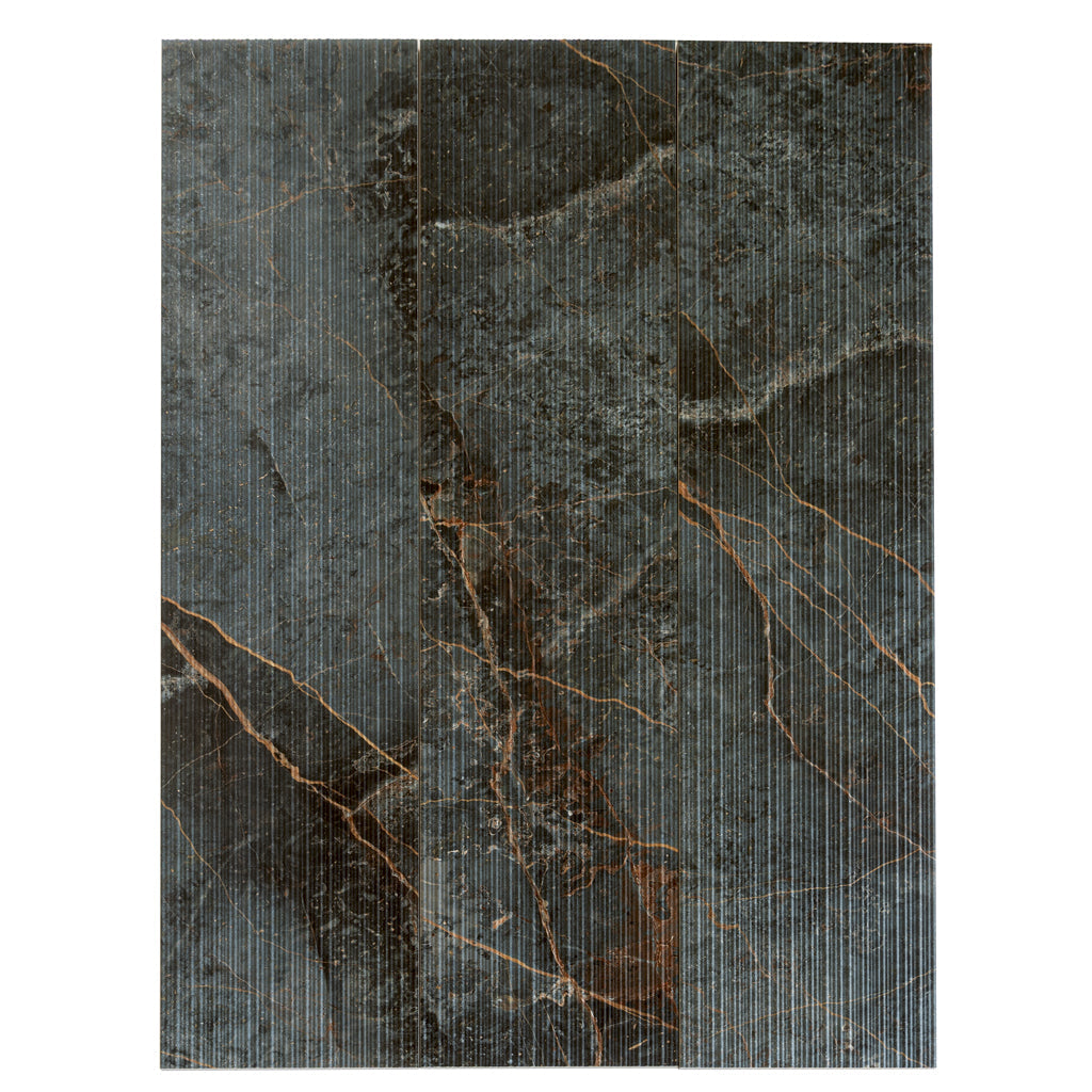 Slate Gray with Molten Copper 12x48 Matte Porcelain Large Format Tile (3 pack, 11.63 sq ft/case) - Sample