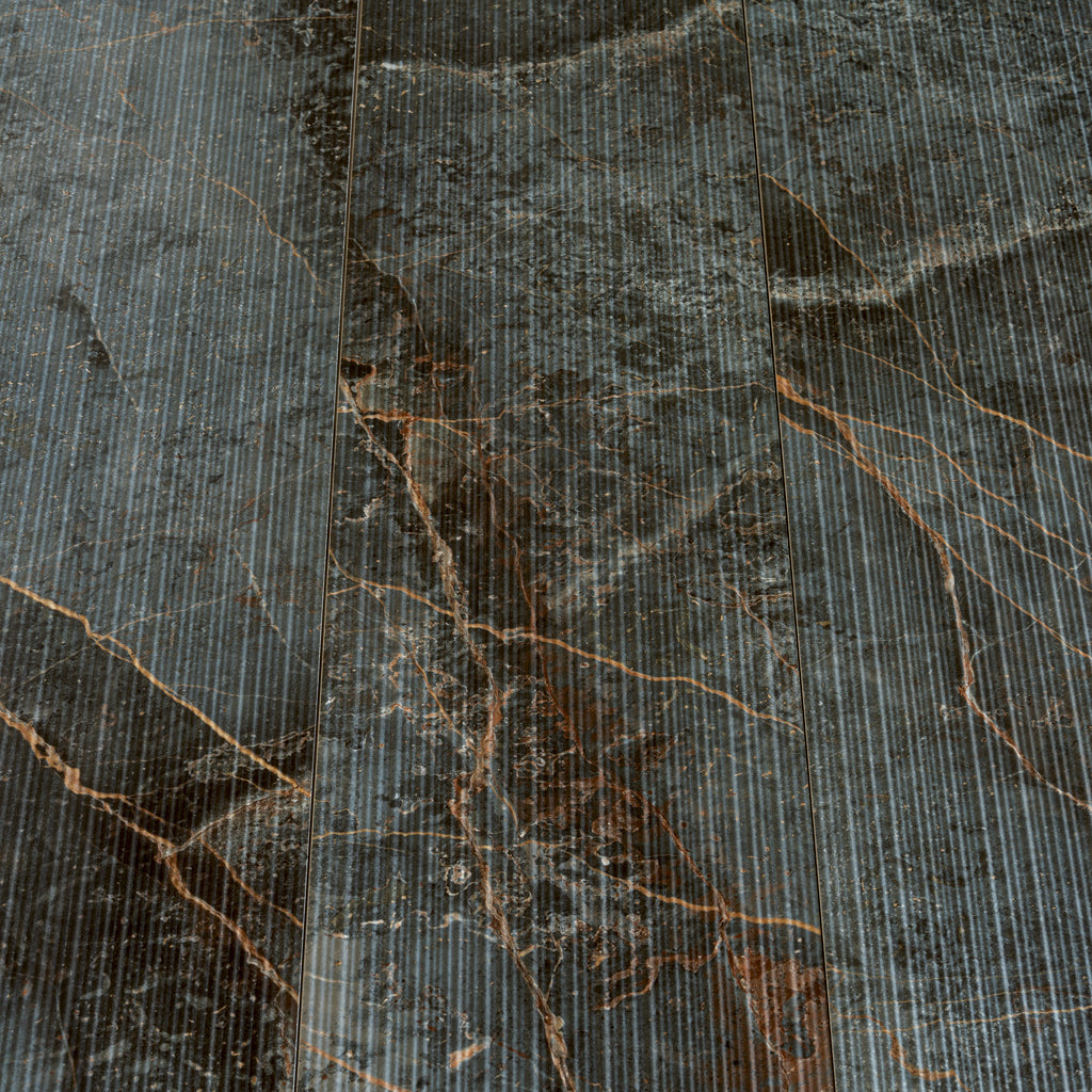 Slate Gray with Molten Copper 12x48 Matte Porcelain Large Format Tile (3 pack, 11.63 sq ft/case) - Sample