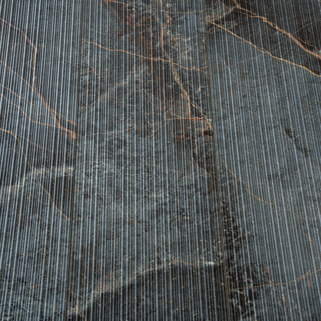 Slate Gray with Molten Copper 12x48 Matte Porcelain Large Format Tile (3 pack, 11.63 sq ft/case) - Sample