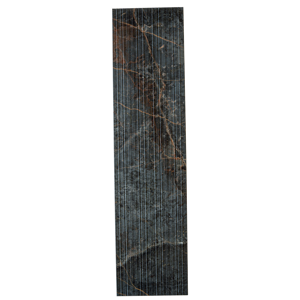 Slate Gray with Molten Copper 12x48 Matte Porcelain Large Format Tile (3 pack, 11.63 sq ft/case) - Sample