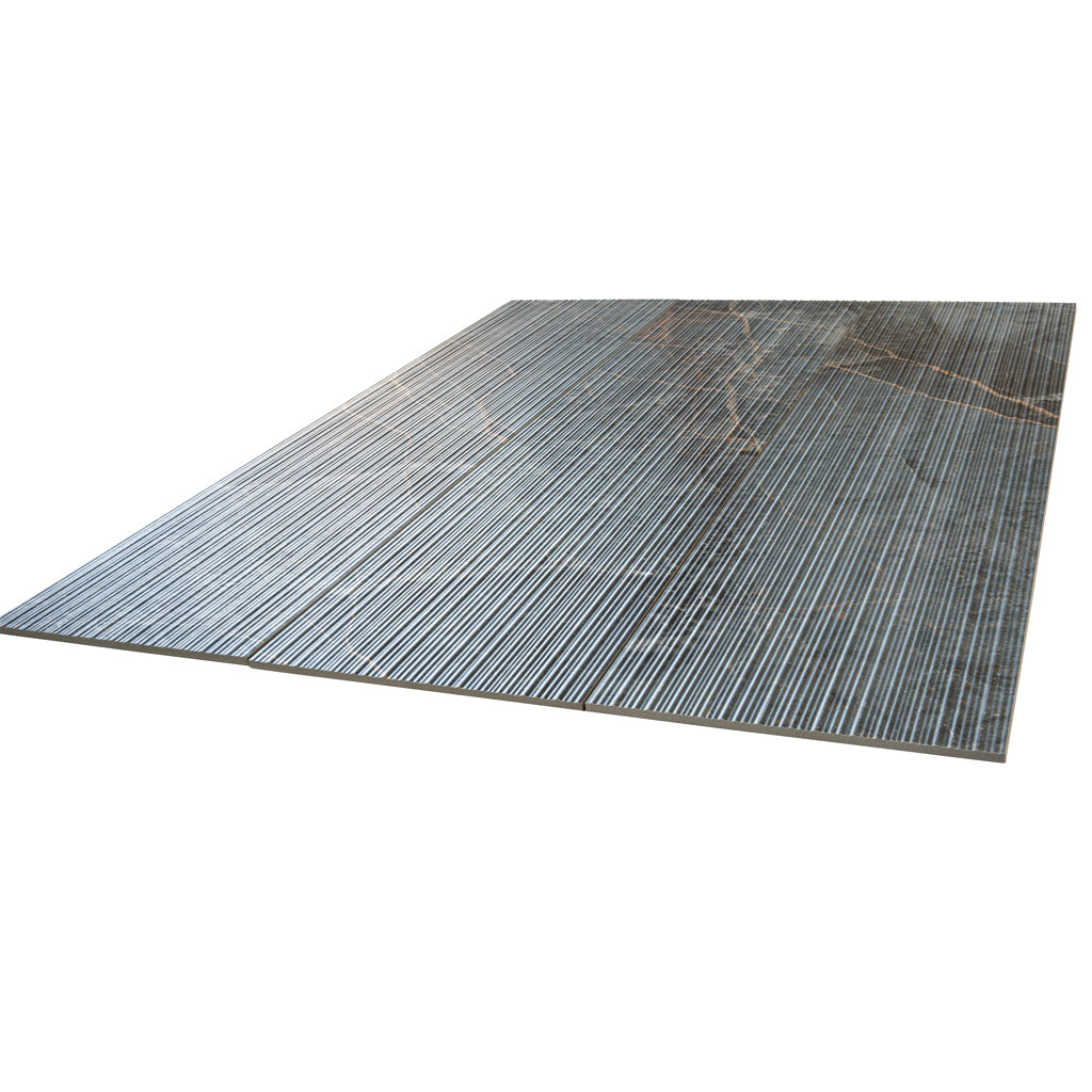 Slate Gray with Molten Copper 12x48 Matte Porcelain Large Format Tile (3 pack, 11.63 sq ft/case) - Sample