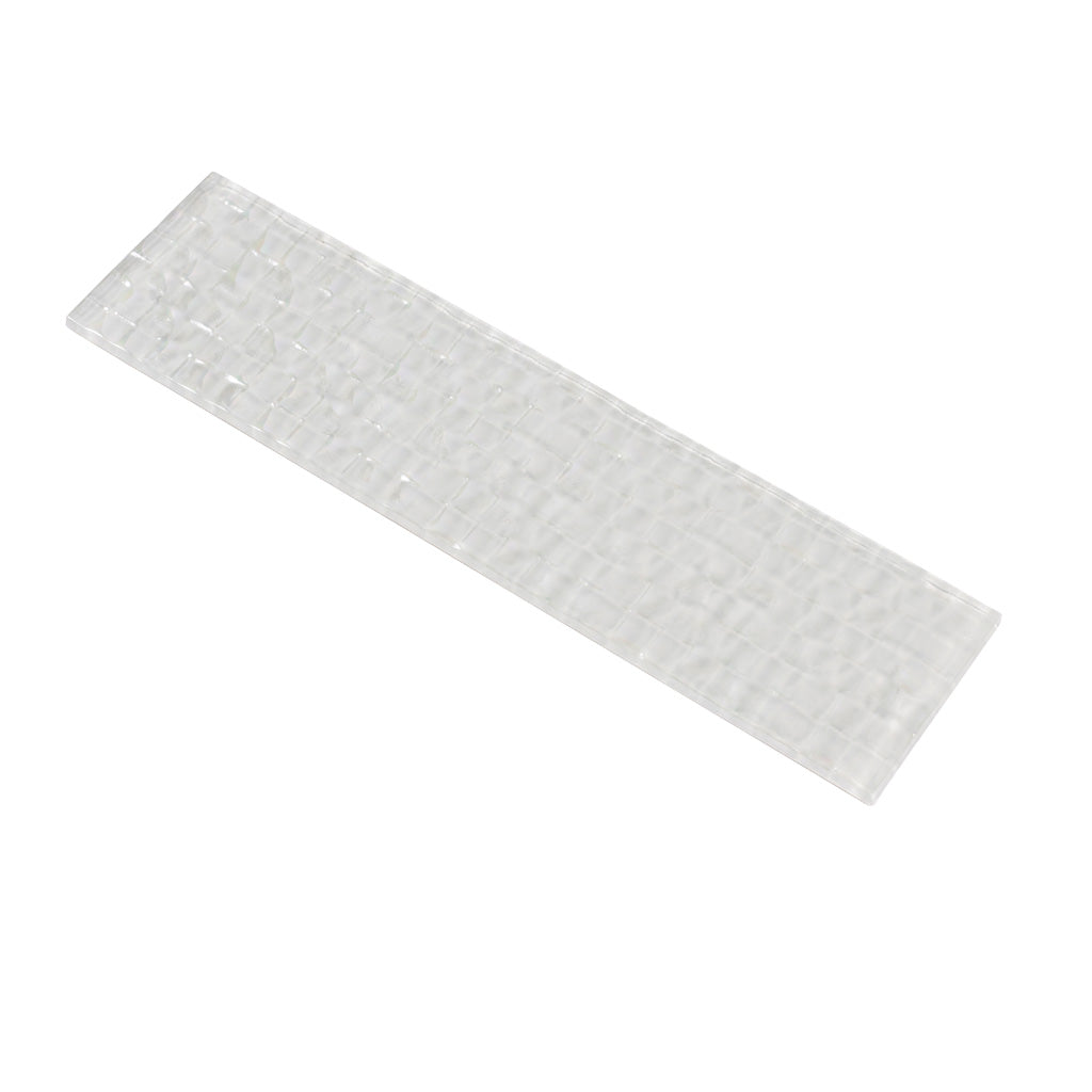 Pearl White 3x12 Textured Glossy Subway Glass Tile (20 pack, 5 sq ft/case) - Sample