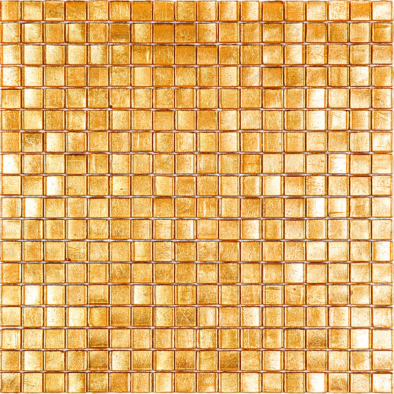Gold Yellow 12x12 Glossy Uniform Square Glass Mosaic Tile (20 pack, 18.69 sq ft/case) - Sample