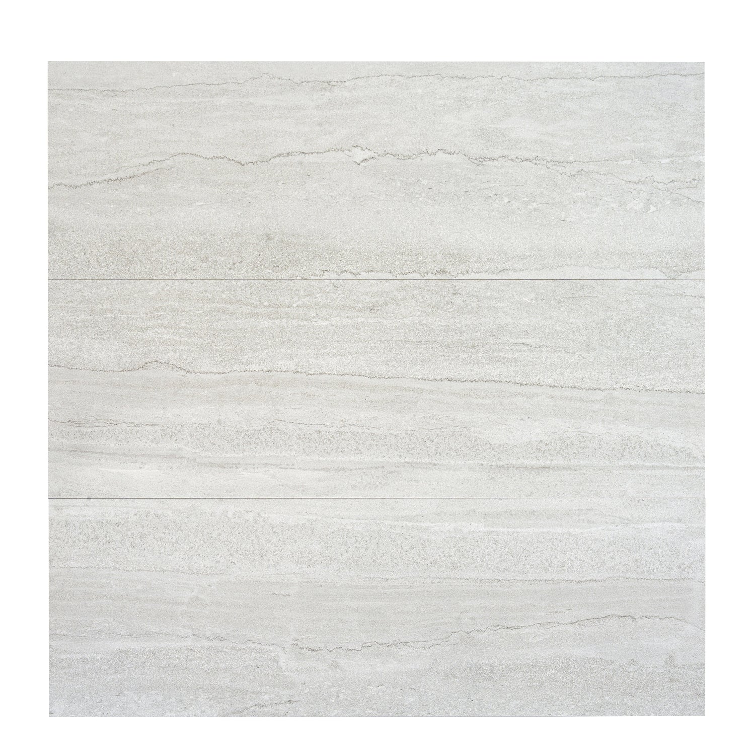 Arenza 12x36 Light Gray Ceramic Large Format Stone Look Wall Tile (4 Pack, 11.63 sq ft/case) - Sample