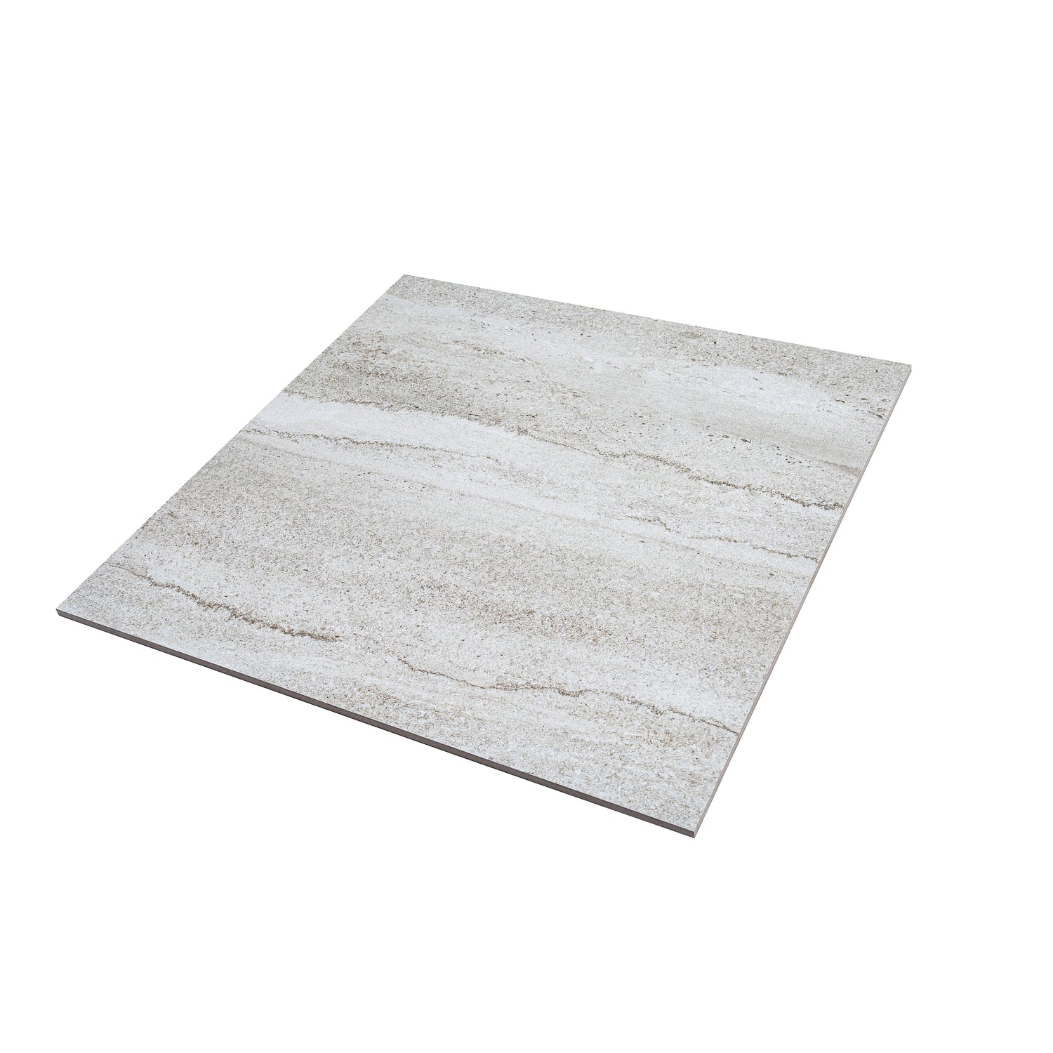 Arenza 24x24 Light Gray Porcelain Large Format Stone Look Wall and Floor Tile (3 Pack, 11.63 sq ft/case) - Sample