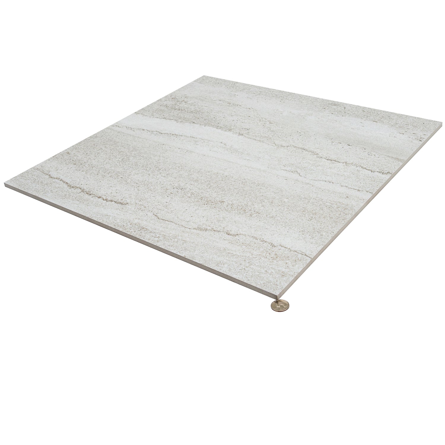 Arenza 24x24 Light Gray Porcelain Large Format Stone Look Wall and Floor Tile (3 Pack, 11.63 sq ft/case) - Sample