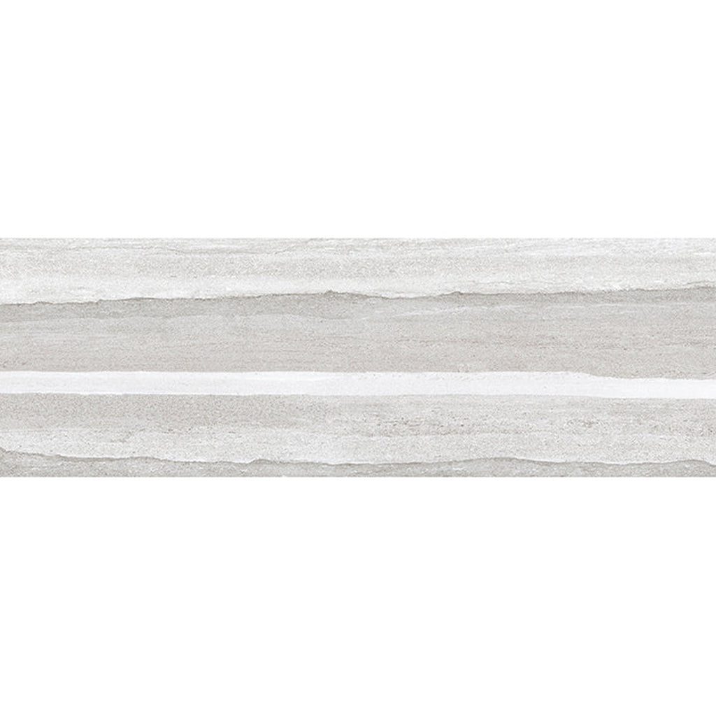 Arenza 12x36 Light Gray Ceramic Large Format Stone Look Wall Tile (4 Pack, 11.63 sq ft/case) - Sample
