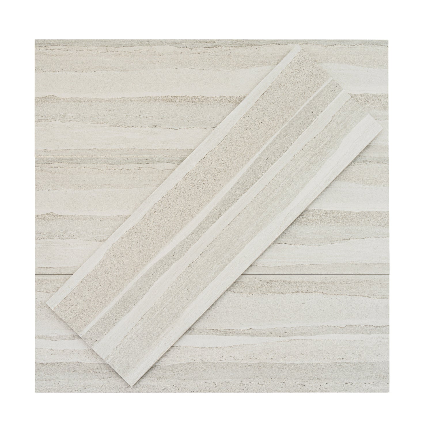 Arenza 12x36 Warm Beige Ceramic Large Format Stone-look Wall Tile (4 Pack, 11.63 sq ft/case) - Sample