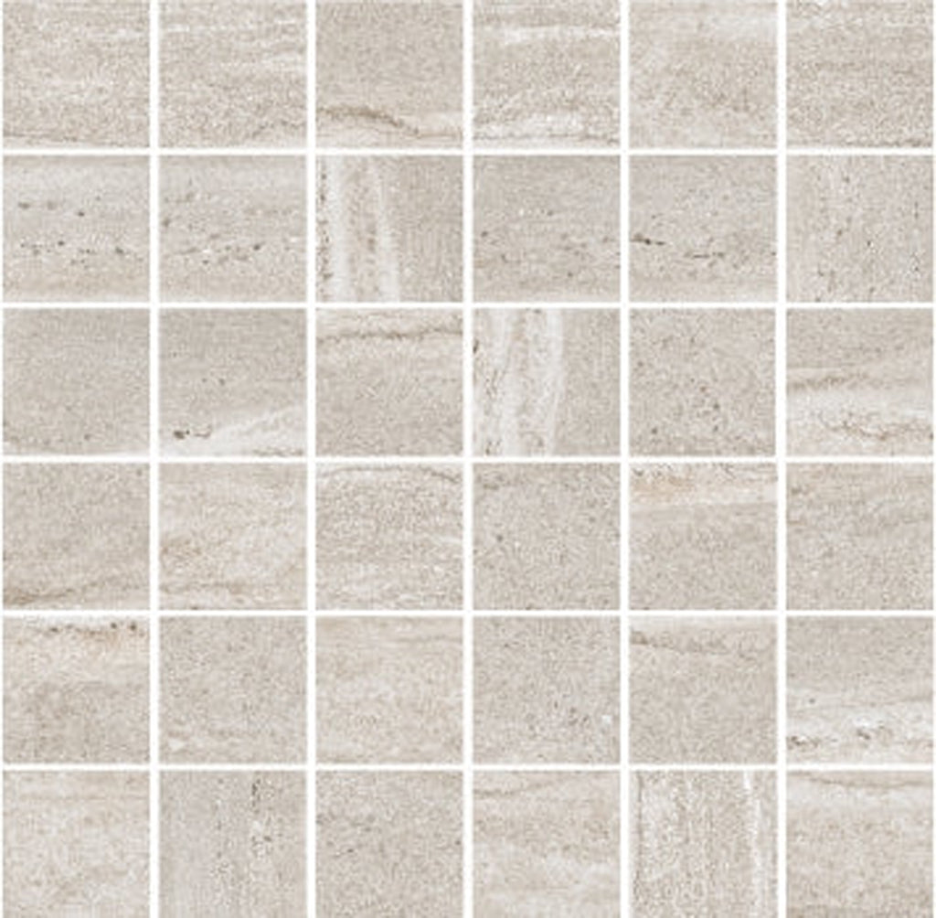 Arenza 12x12 Warm Beige Porcelain Mosaic Square Stone-look Wall and Floor Tile (11 Pack, 10.66 sq ft/case) - Sample