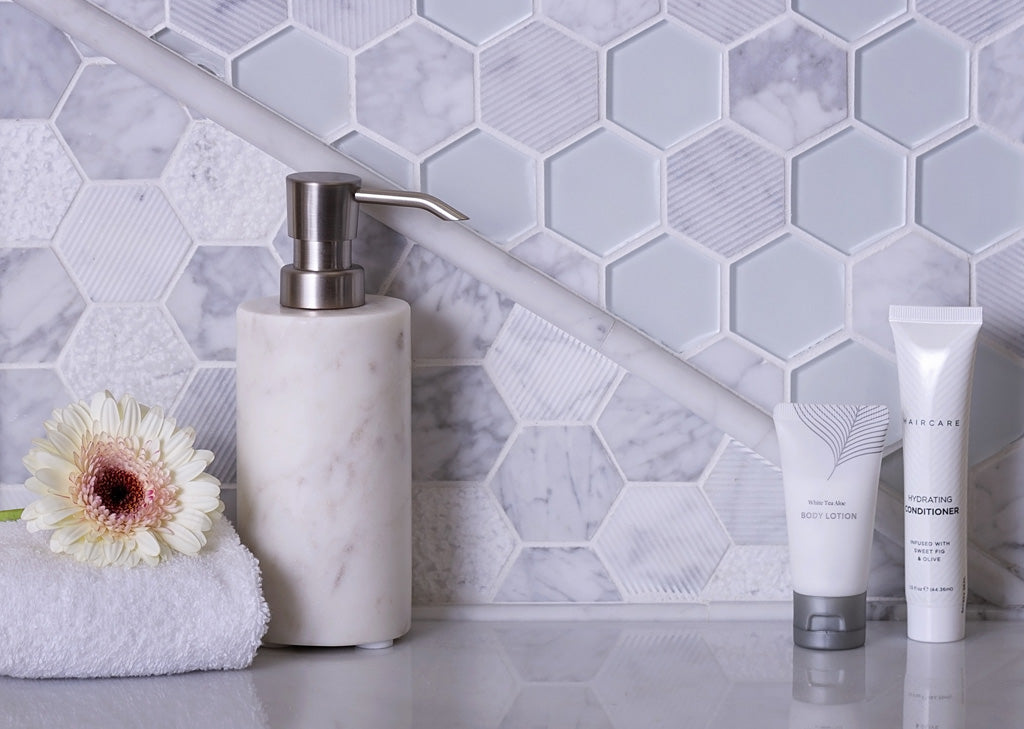 Eye-Catching White Mosaic Tile