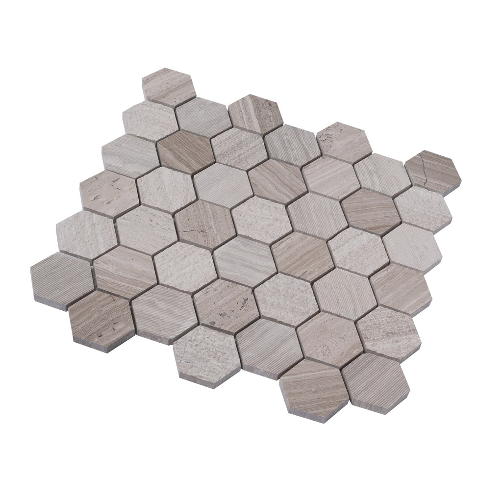 Gray Marble Polished Mosaic Tile