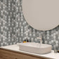 Gray Hexagon Glass Tile
