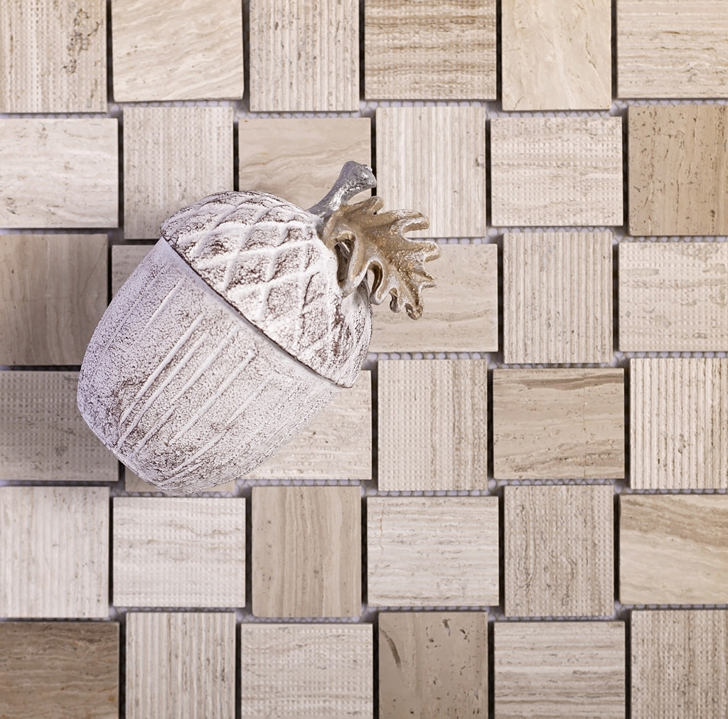 11x11 Gray Mosaic Floor and Wall Tile