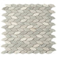 12x12 White and Gray Mosaic Tile