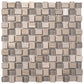 Gray 12x12 Polished Etched Brick Glass Marble Mosaic Tile (5 pack, 4.83 sq ft/case) - Sample