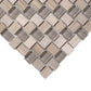 Gray 12x12 Polished Etched Brick Glass Marble Mosaic Tile (5 pack, 4.83 sq ft/case) - Sample