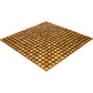 Goldenrod Brown 12x12 Glossy Uniform Square Glass Mosaic Tile (20 pack, 18.69 sq ft/case) - Sample