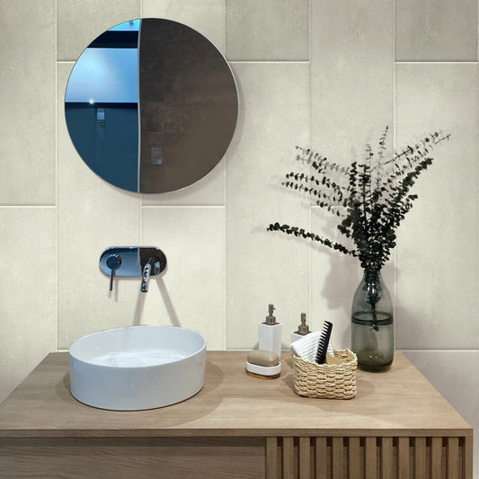 White 12x40 Matte Field Ceramic Tile (6 pack, 19.11 sq ft/case) - Sample