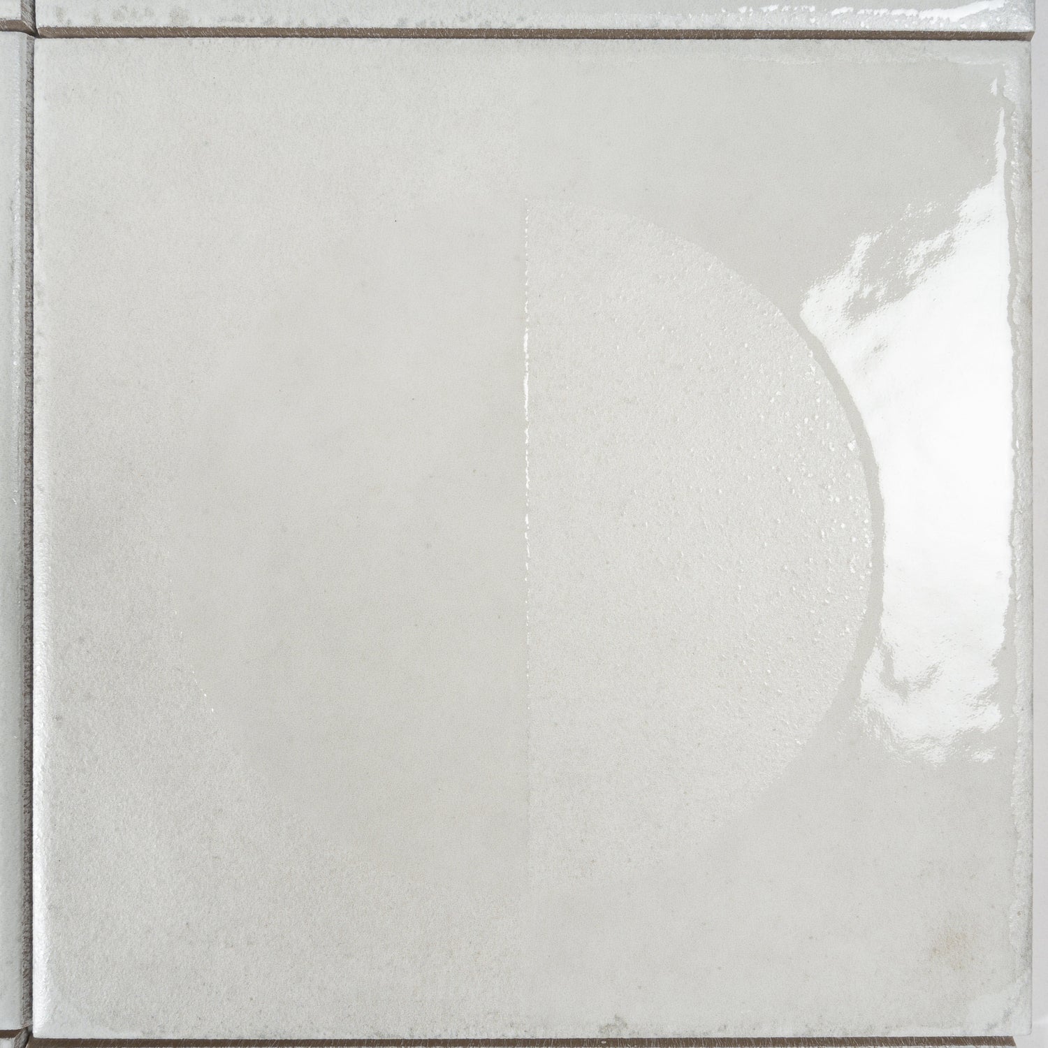 Cadence 8x8 Crisp White Porcelain Square Motif Wall and Floor Tile (29 Pack, 12.49 sq ft/case) - Sample
