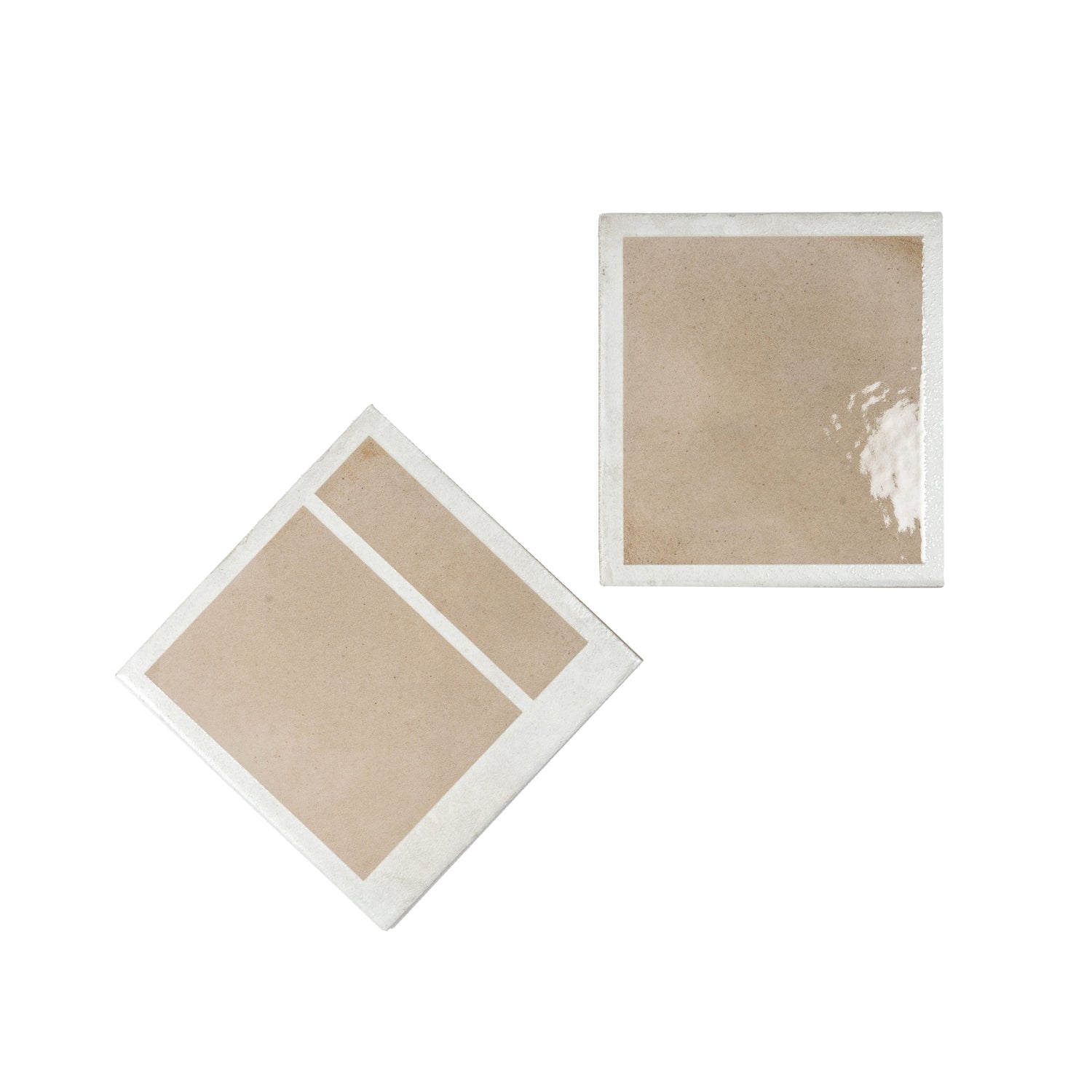 Cadence 8x8 Gray Beige Porcelain Square Motif Wall and Floor Tile (29 Pack, 12.49 sq ft/case) - Sample