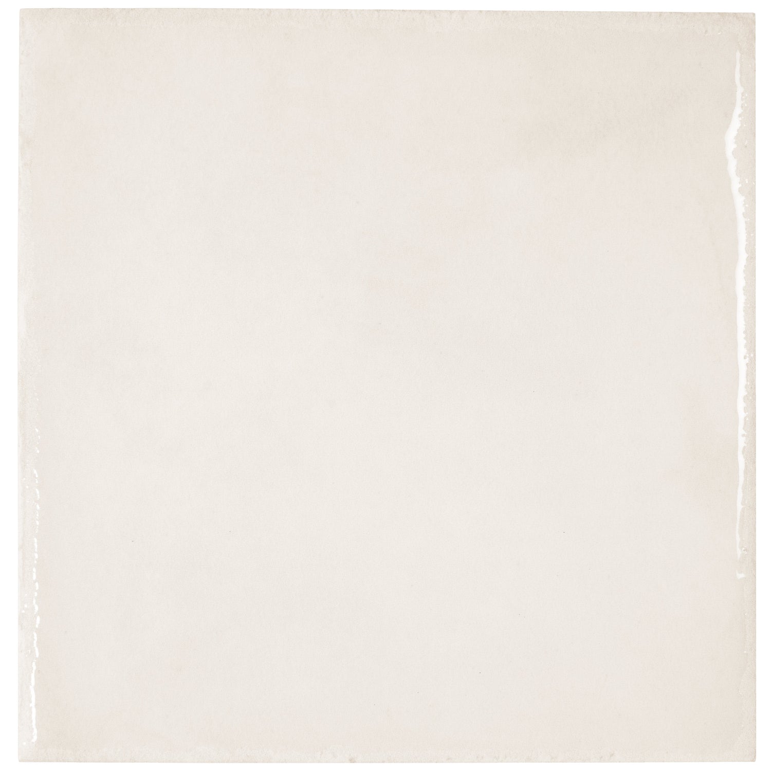 Cadence 8x8 Cloud White Porcelain Zellige Square Wall and Floor Tile (29 Pack, 12.49 sq ft/case) - Sample