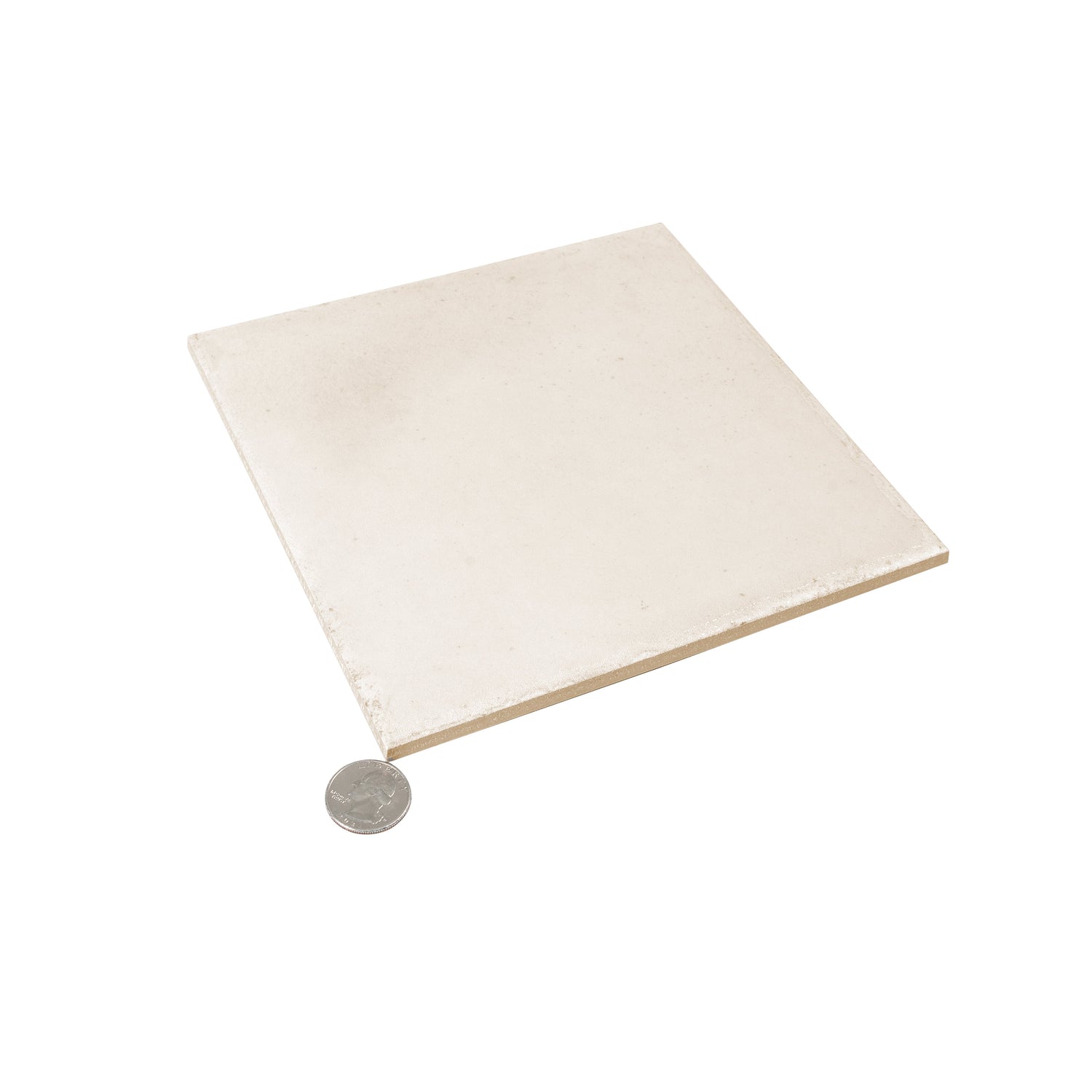 Cadence 8x8 Warm Ivory Porcelain Zellige Square Wall and Floor Tile (29 Pack, 12.49 sq ft/case) - Sample