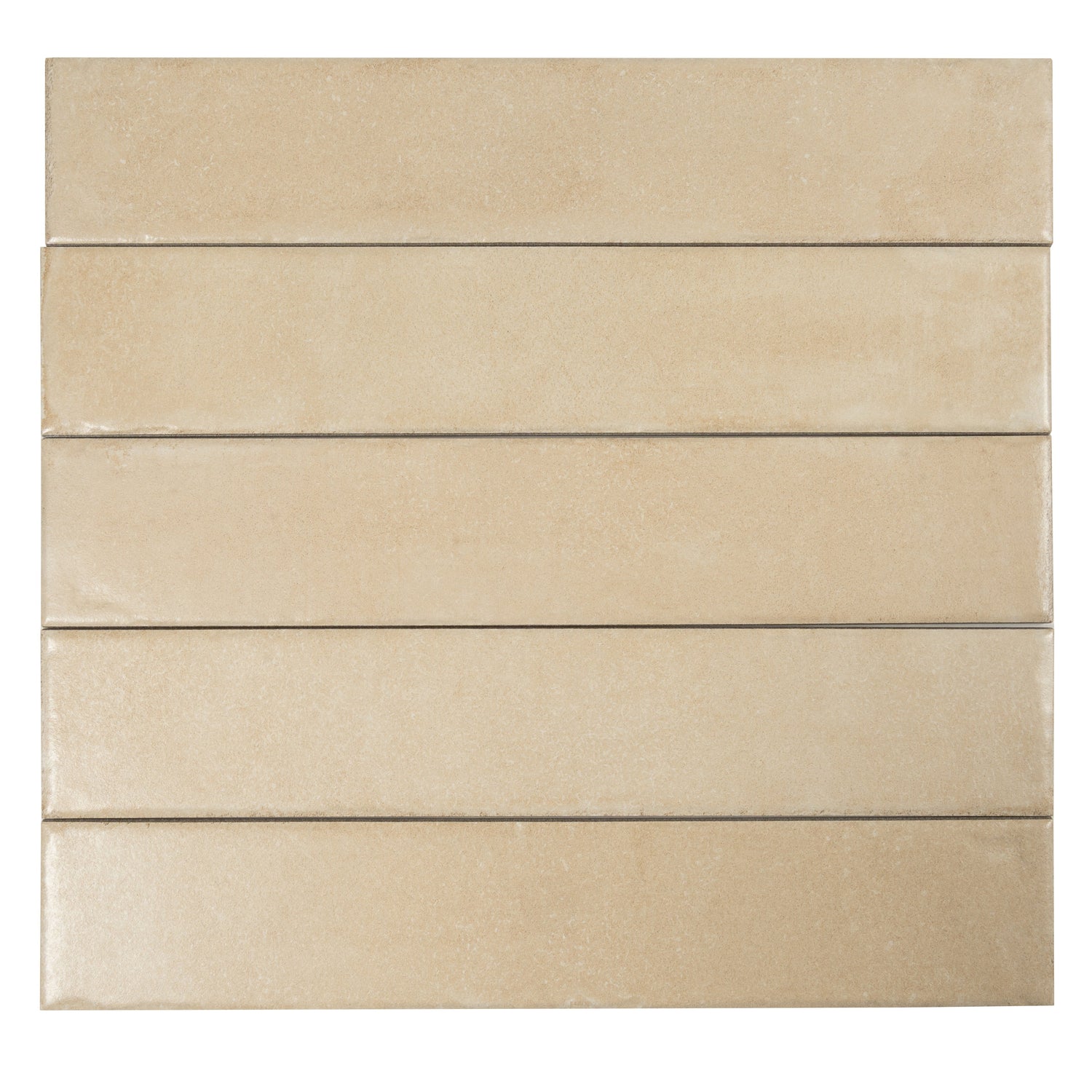 Cadence 3x16 Soft Beige Porcelain Zellige Square Wall and Floor Tile (44 Pack, 14.21 sq ft/case) - Sample