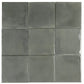 Cadence 8x8 Dark Moss Green Porcelain Zellige Square Wall and Floor Tile (29 Pack, 12.49 sq ft/case) - Sample