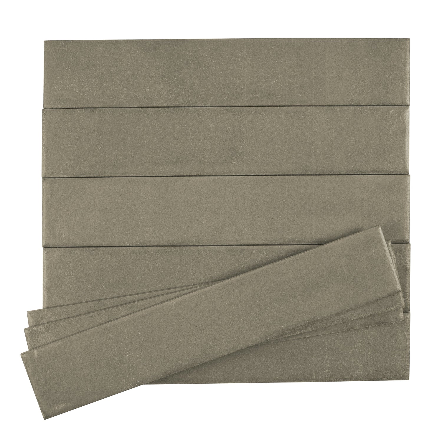Cadence 3x16 Muted Olive Green Porcelain Subway Wall and Floor Tile (44 Pack, 14.21 sq ft/case) - Sample