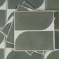 Cadence 8x8 Sage Green Gray Porcelain Square Motif Wall and Floor Tile (29 Pack, 12.49 sq ft/case) - Sample