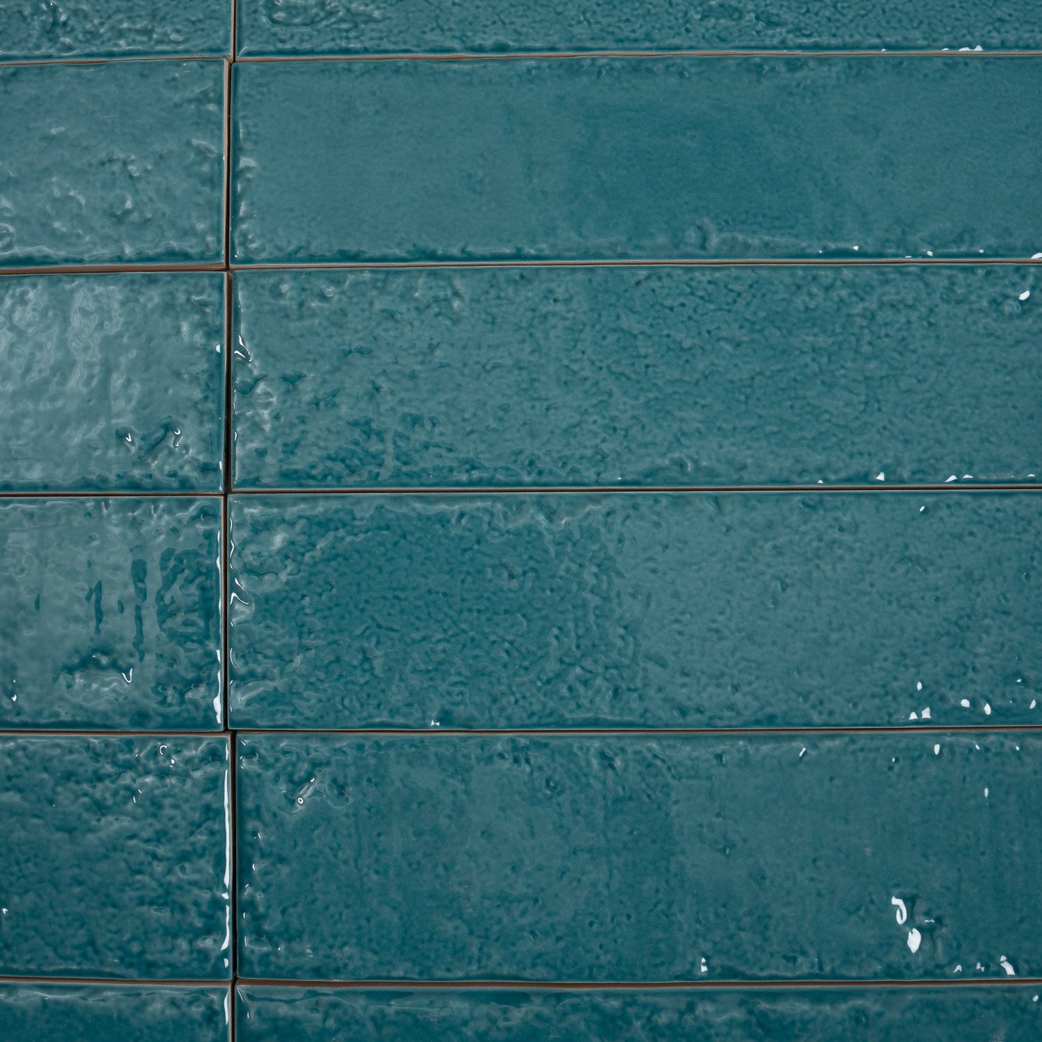 Valenza 2x16 Tropical Teal Ceramic Zellige Subway Wall Tile (50 Pack, 10.76 sq ft/case) - Sample