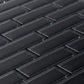 12x12 Black Polished Glass Tile
