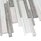 Gray White 12x12 Polished Matte Brick Glass Stone Mosaic Tile (5 pack, 4.83 sq ft/case) - Sample