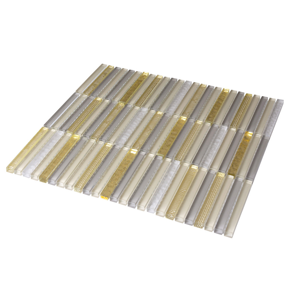 Gold Glass Shower Tile