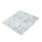 Pearl White 12x12 Polished Matte Textured Multi-shaped Glass Stone Mosaic Tile (5 pack, 4.75 sq ft/case) - Sample