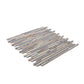 Gray Polished and Textured  Glass Tile