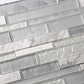 White 12x12 Brick Polished Matte Glass Stone Mosaic Tile (5 pack, 4.83 sq ft/case) - Sample