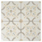 Purple, White, Yellow 9x9 Matte, Glossy Floral Square Porcelain Tile (13 pack, 6.96 sq ft/case)