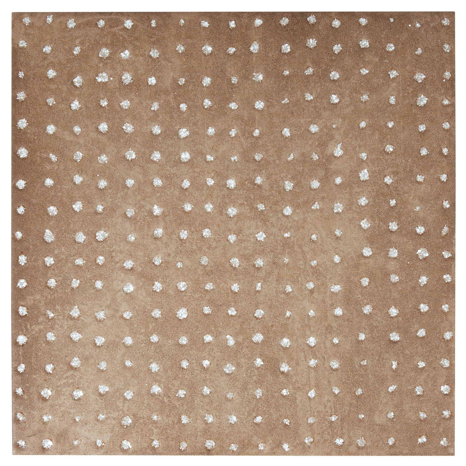 Terracotta Brown 9x9 Matte, Glossy Dotted Square Porcelain Tile (13 pack, 6.96 sq ft/case)