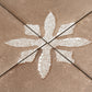 Terracotta Brown 9x9 Matte, Glossy Floral Square Porcelain Tile (13 pack, 6.96 sq ft/case)