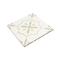 Off-White Yellow 9x9 Matte, Glossy Floral Square Porcelain Tile (13 pack, 6.96 sq ft/case)